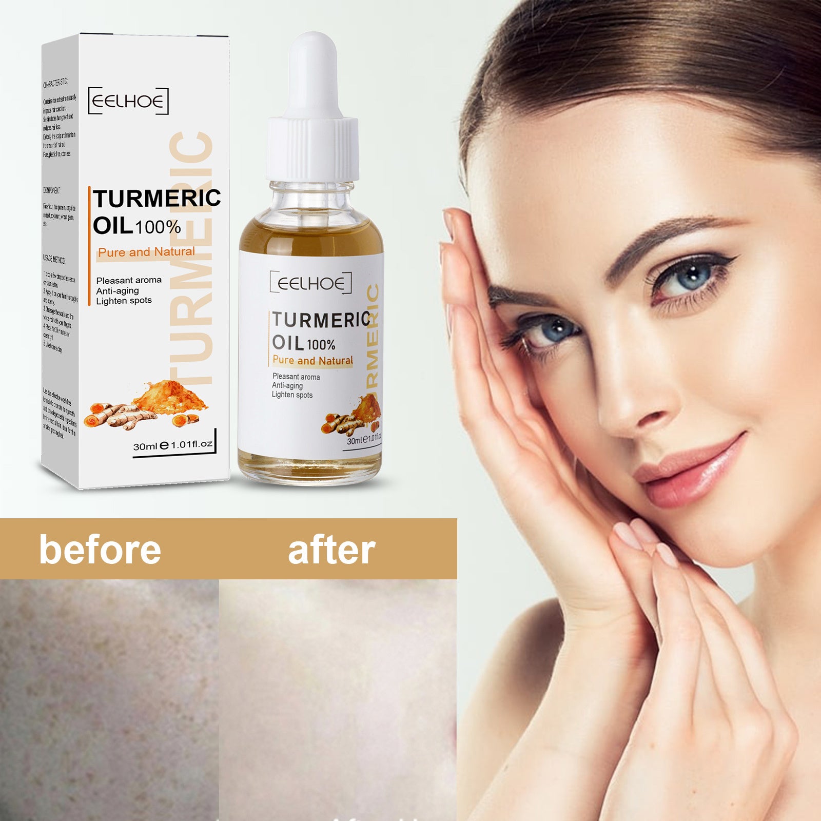 EELHOE Skin Care Tumeric Oil